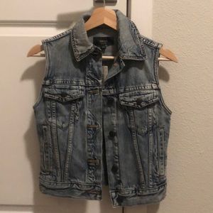 J Crew Indigo Denim Vest